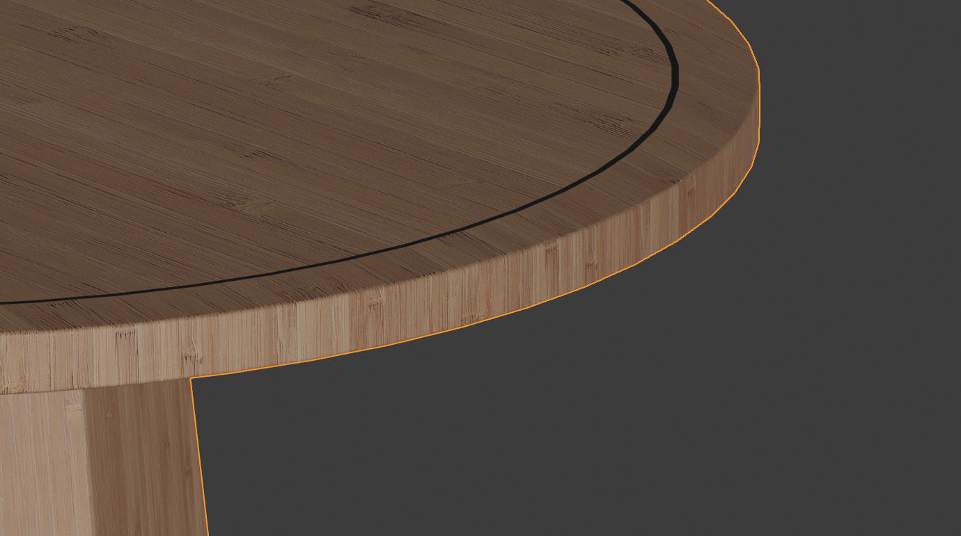 Round Table with main Stand 3D model_3