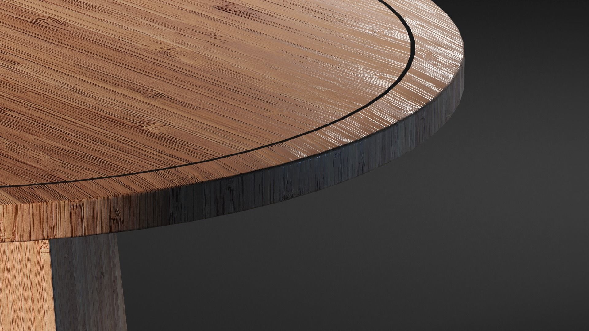 Round Table with main Stand 3D model_2