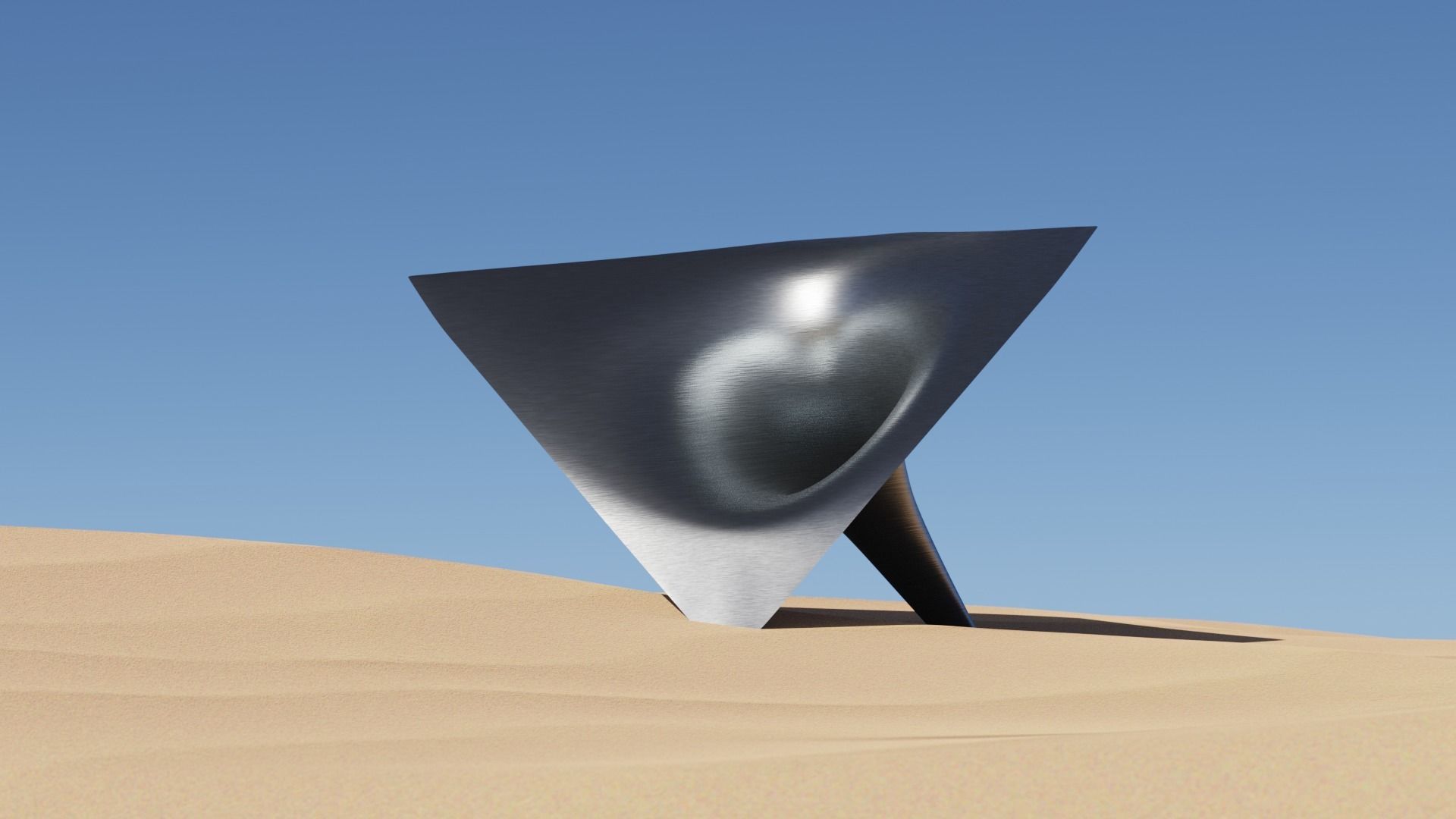 Tombstone - desert 3D model_1