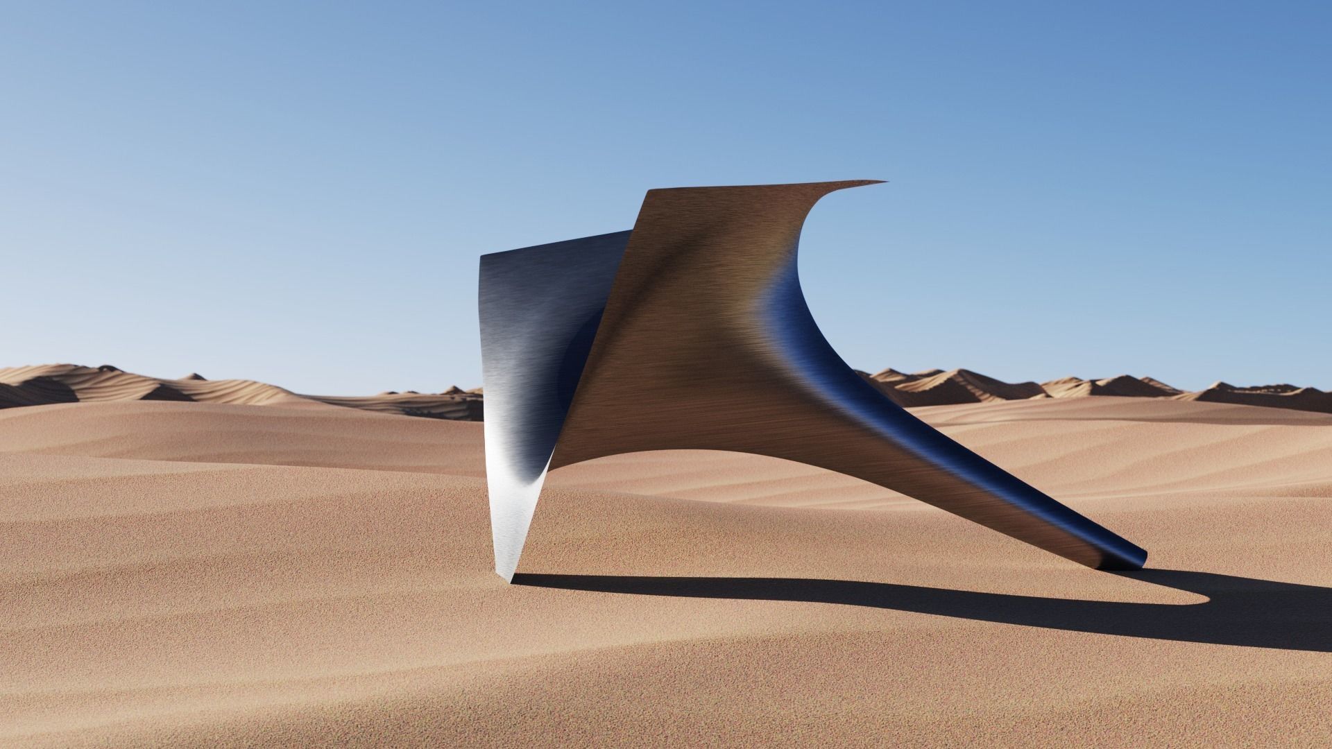 Tombstone - desert 3D model_2