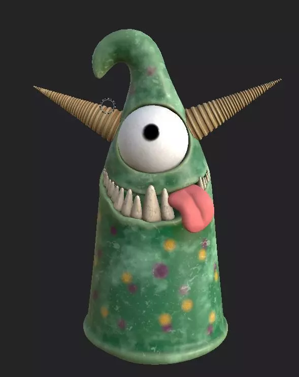 horn monster free 3D model | CGTrader