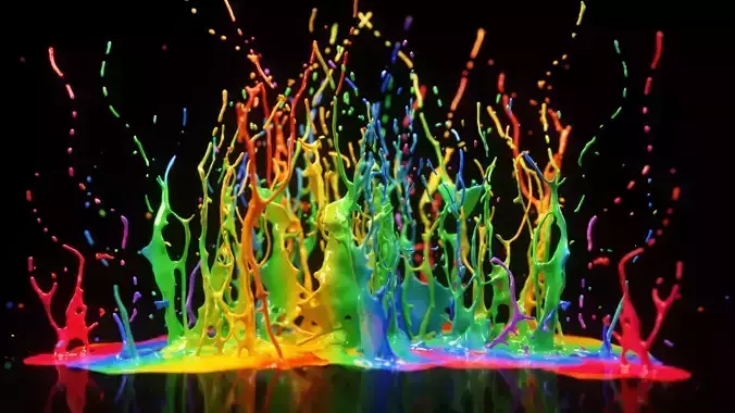 Paint Splash Animated 3D model