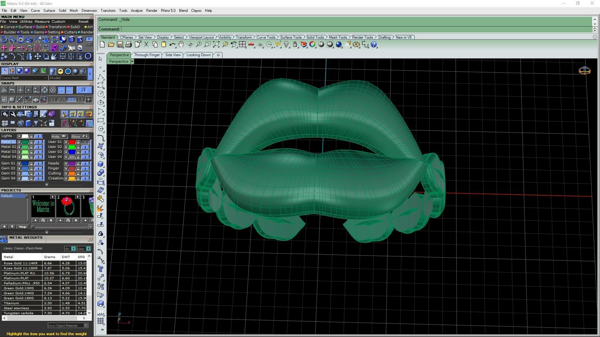 3d-model lips ring 3D print model_13