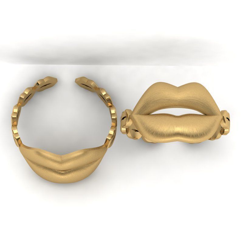3d-model lips ring 3D print model_4