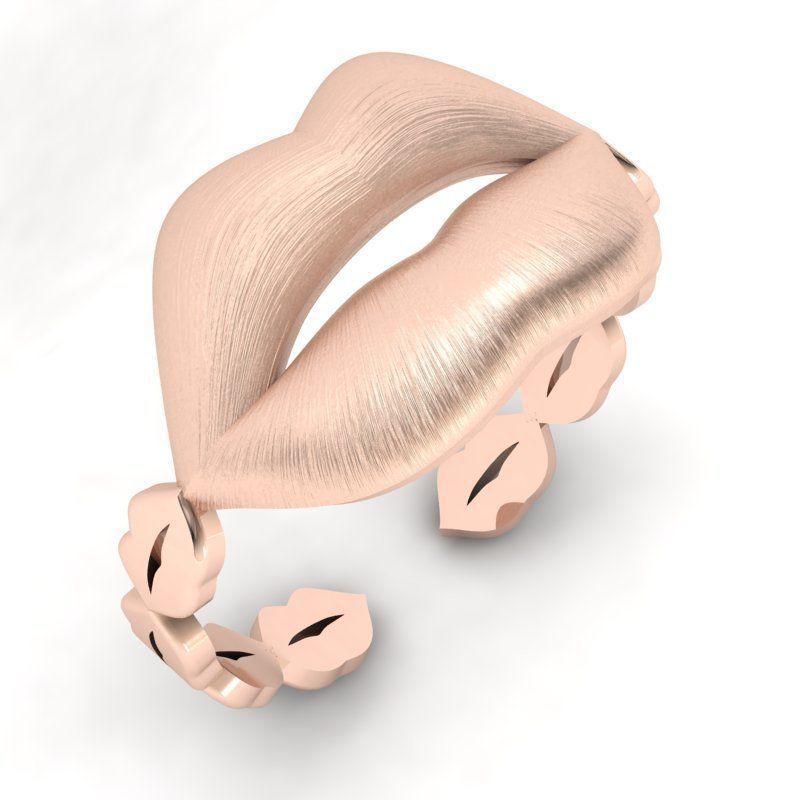 3d-model lips ring 3D print model_6
