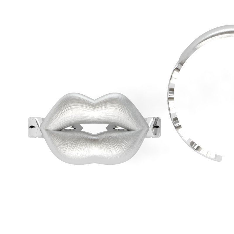 3d-model lips ring 3D print model_11
