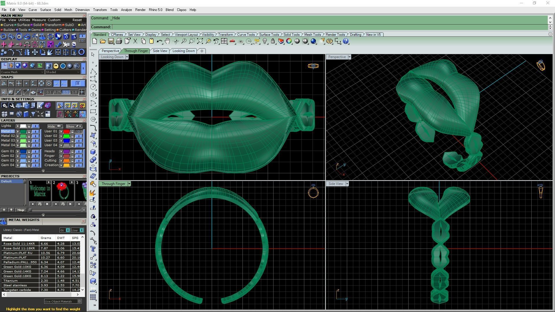 3d-model lips ring 3D print model_15