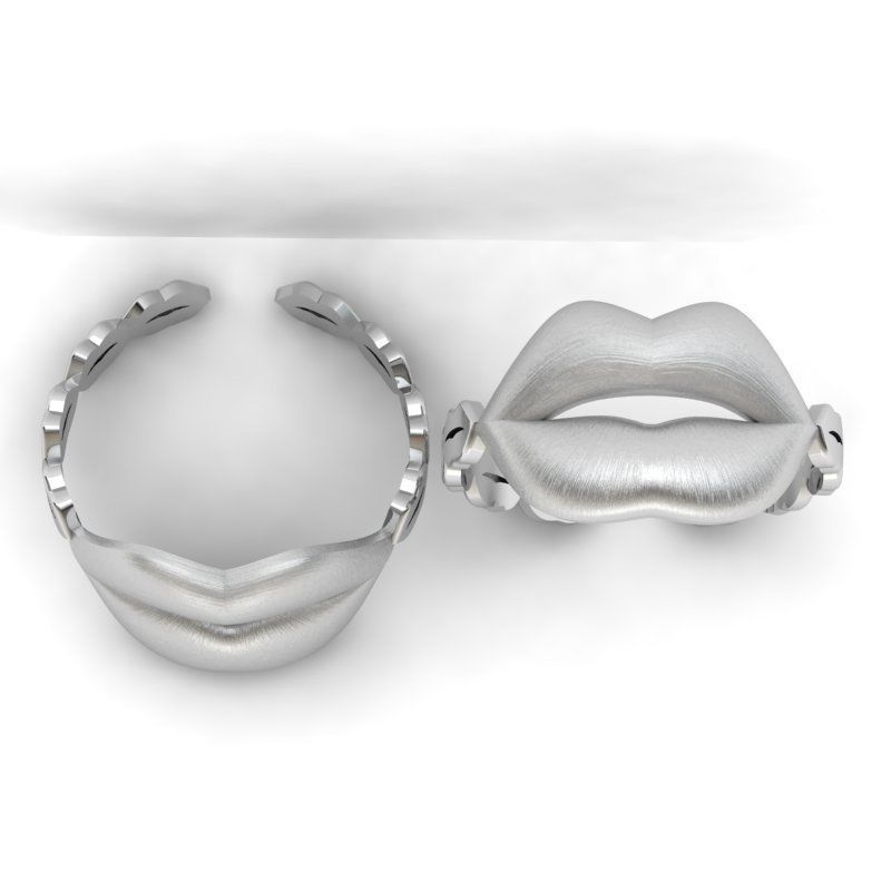 3d-model lips ring 3D print model_10
