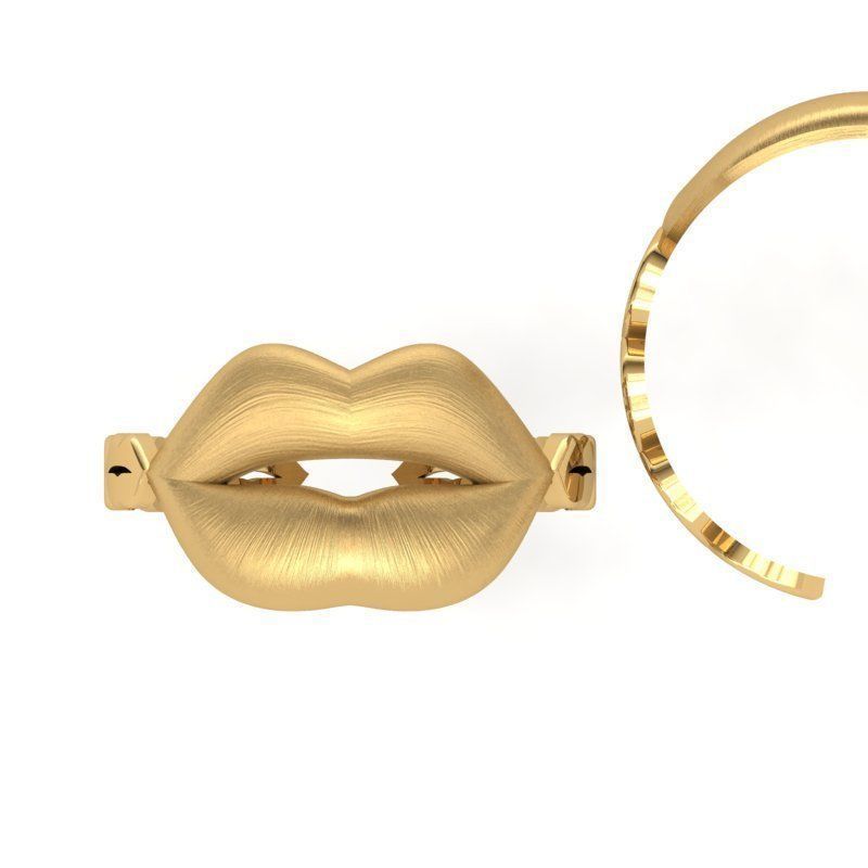 3d-model lips ring 3D print model_5