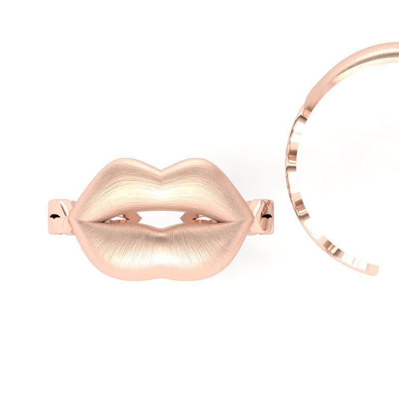 3d-model lips ring 3D print model_9