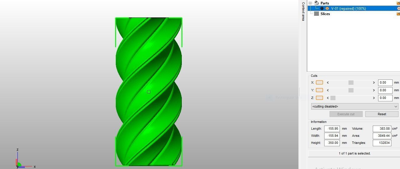 Spiral Flower Vase 3D print model_31