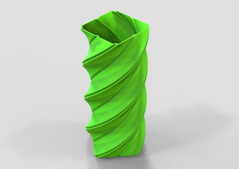 Spiral Flower Vase 3D print model_38