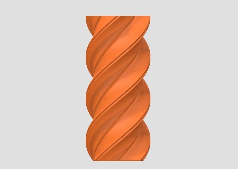Spiral Flower Vase 3D print model_18