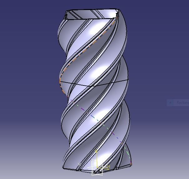 Spiral Flower Vase 3D print model_26