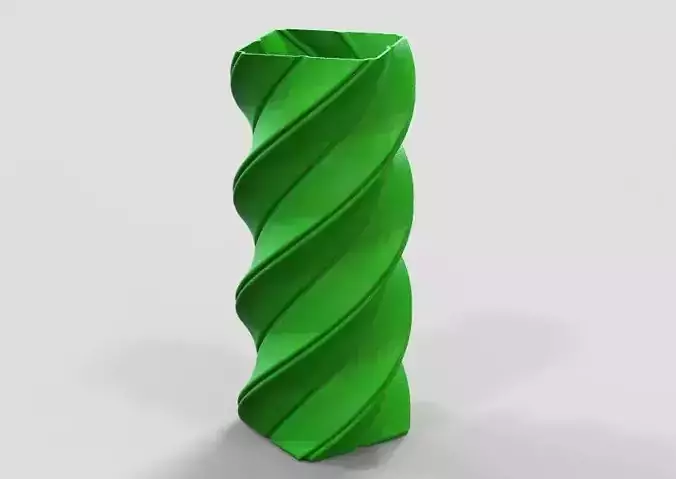 Spiral Flower Vase 3D print model