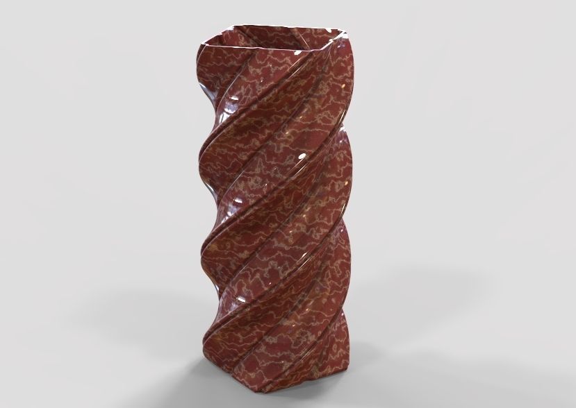 Spiral Flower Vase 3D print model_12