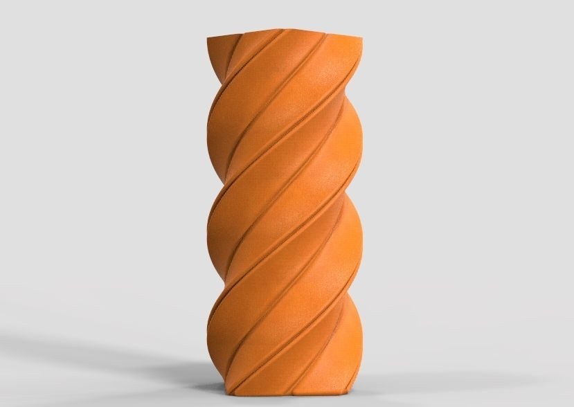 Spiral Flower Vase 3D print model_15
