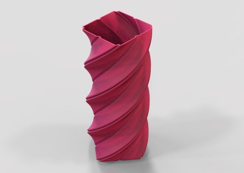Spiral Flower Vase 3D print model_39