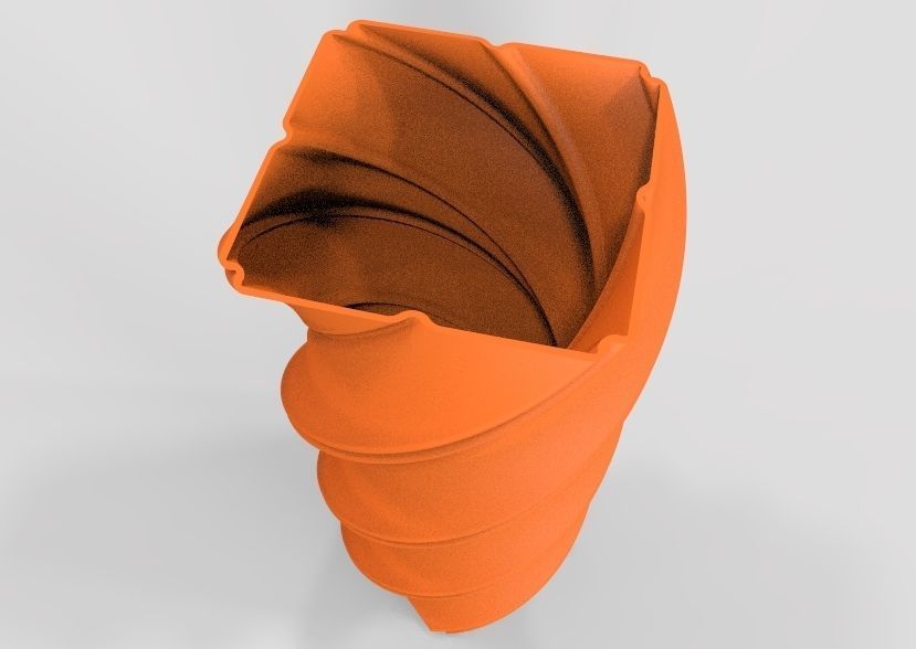 Spiral Flower Vase 3D print model_19