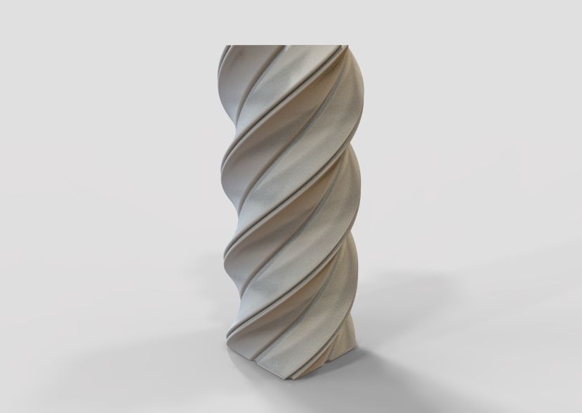 Spiral Flower Vase 3D print model_33