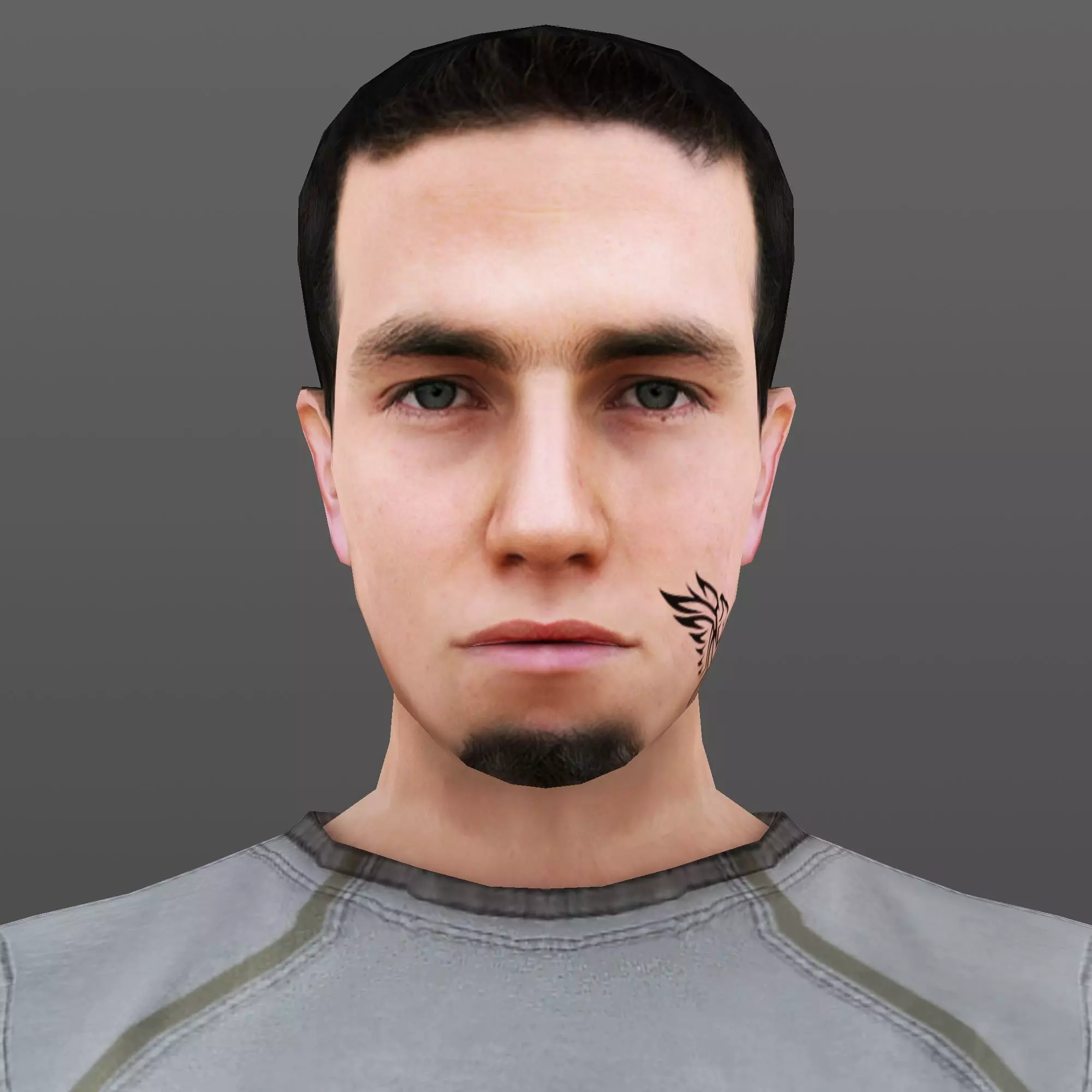 MAN 10 - WITH 250 ANIMATIONS Low-poly 3D model
