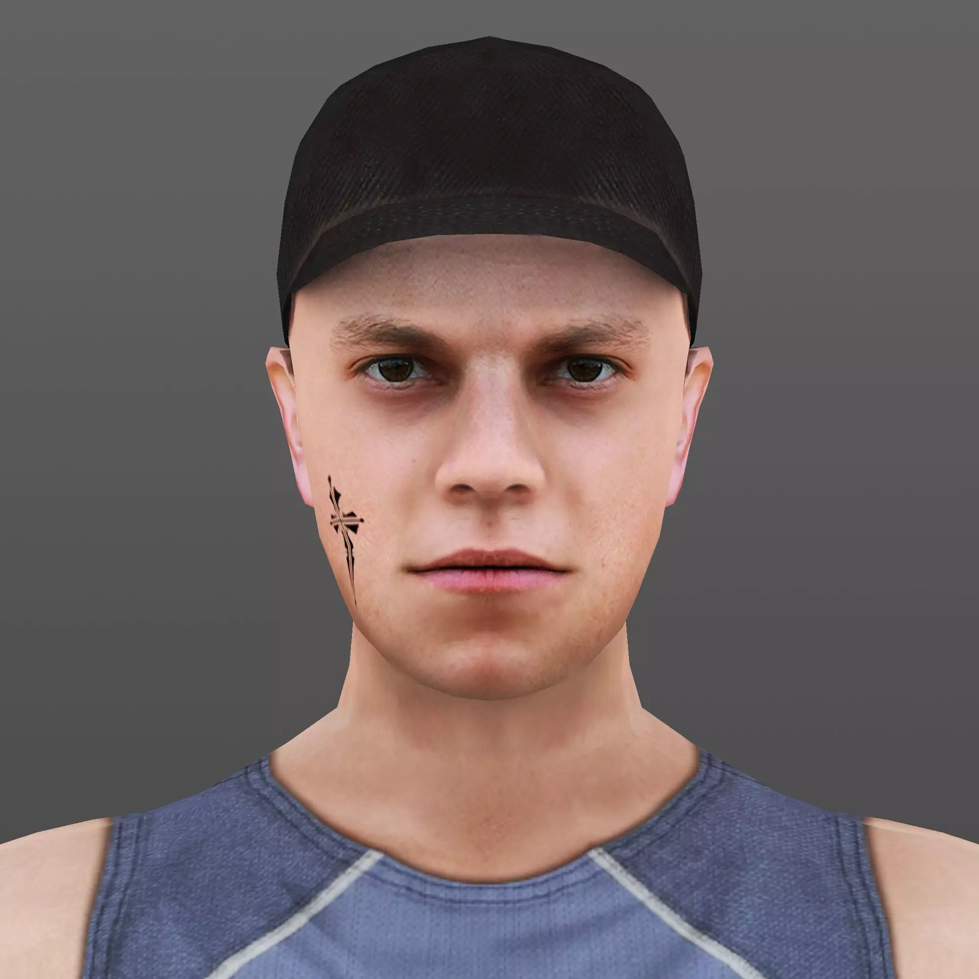 MAN 12 - WITH 250 ANIMATIONS Low-poly 3D model