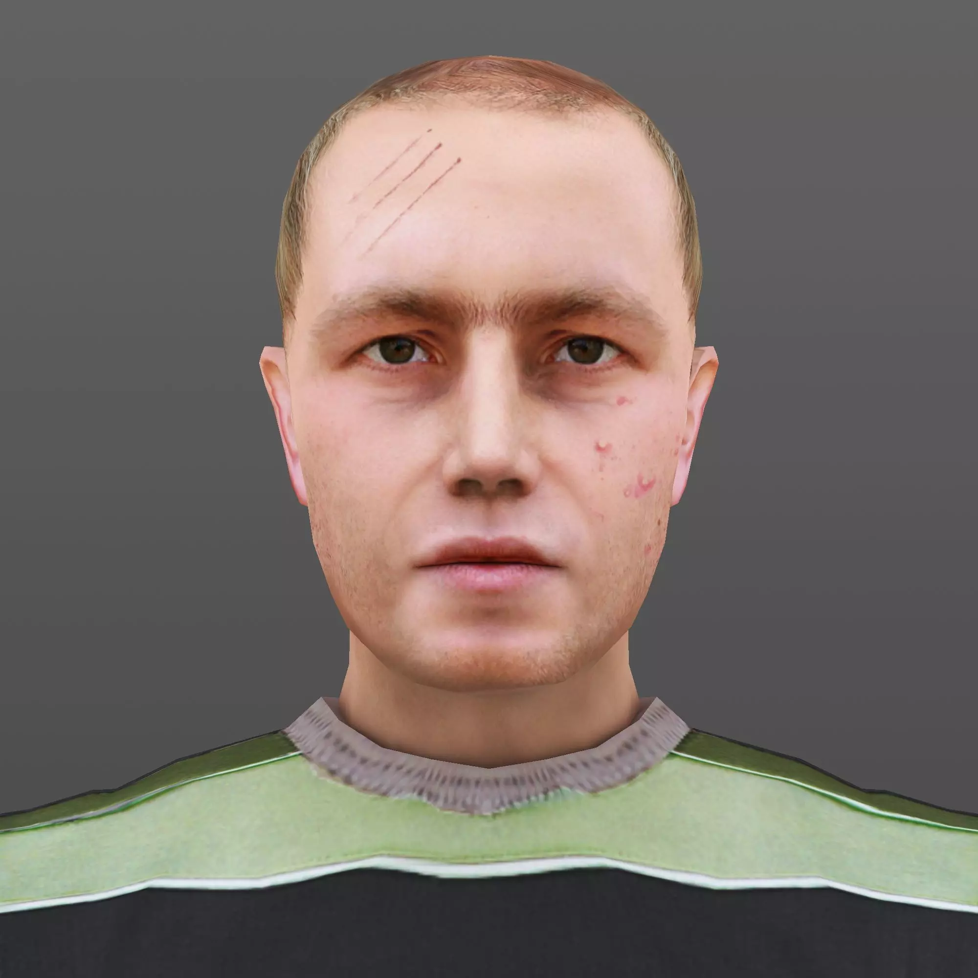 MAN 23 - WITH 250 ANIMATIONS Low-poly 3D model