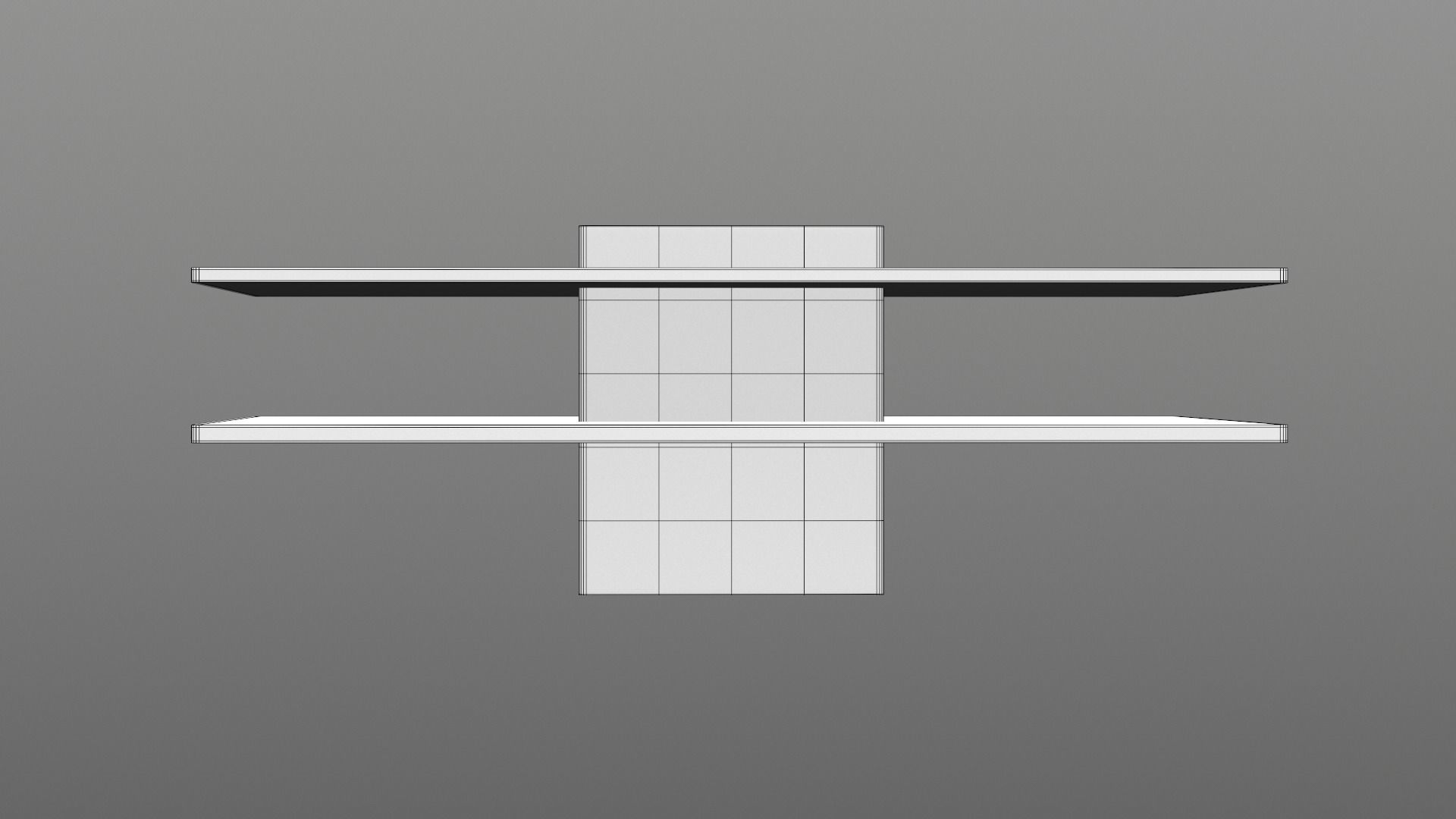 Zoe Storage Coffee-Table white Low-poly 3D model_7