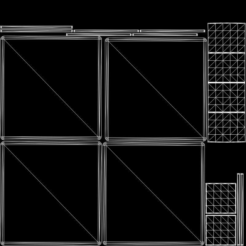 Zoe Storage Coffee-Table white Low-poly 3D model_6