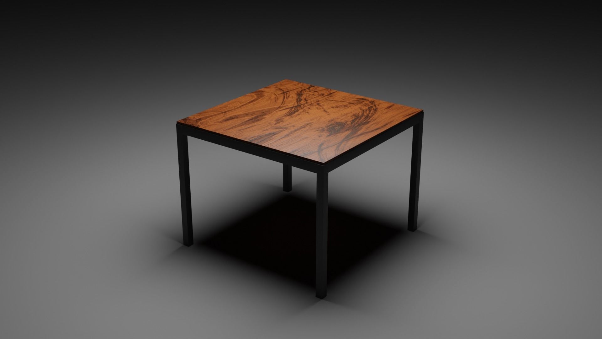 Table And Chair-Low Poly Model Low-poly 3D model_3
