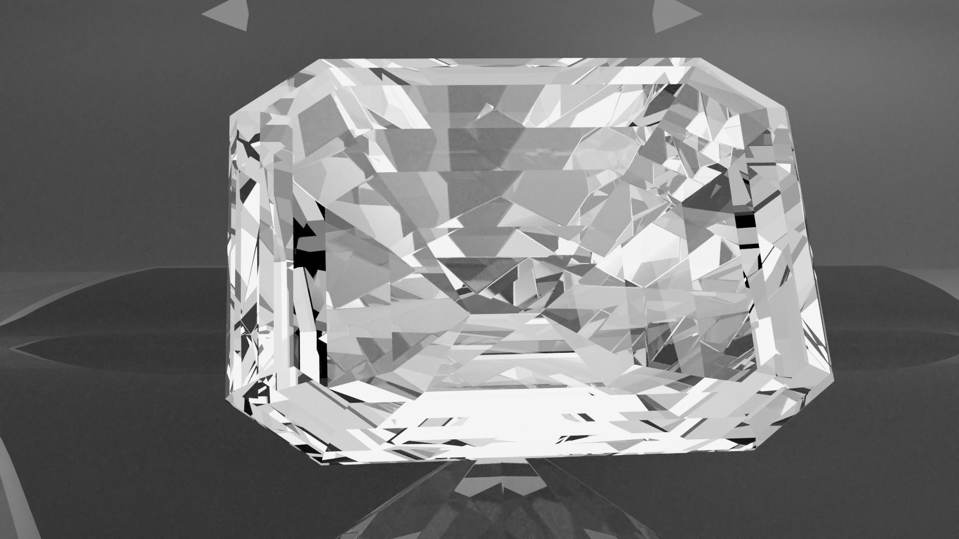 DIMONOD EMERAD FANCY CUT Low-poly 3D model_1