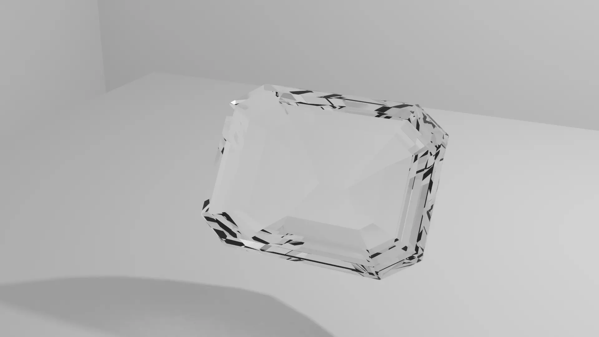 DIMONOD EMERAD FANCY CUT Low-poly 3D model_0