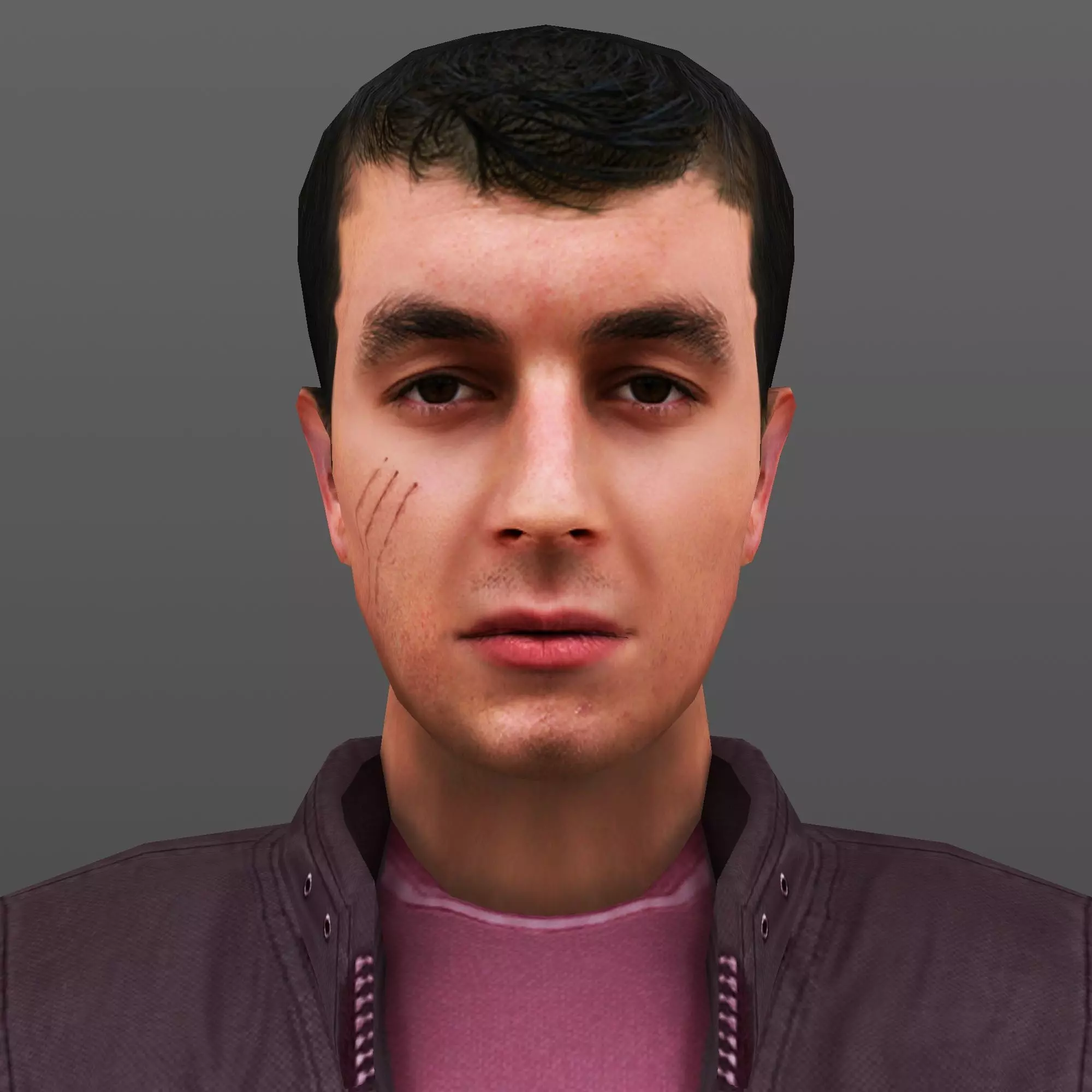 MAN 30 - WITH 250 ANIMATIONS Low-poly 3D model