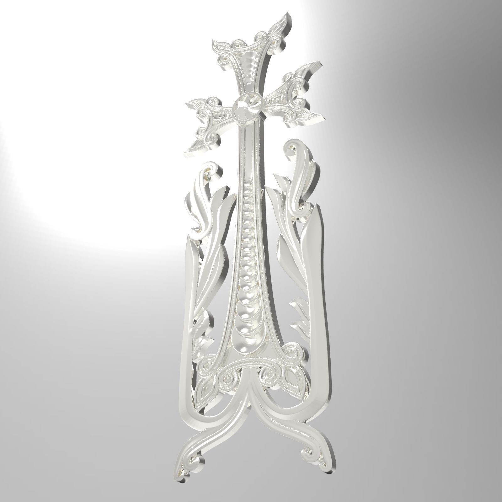 The cross of Armenian  3D print model_5