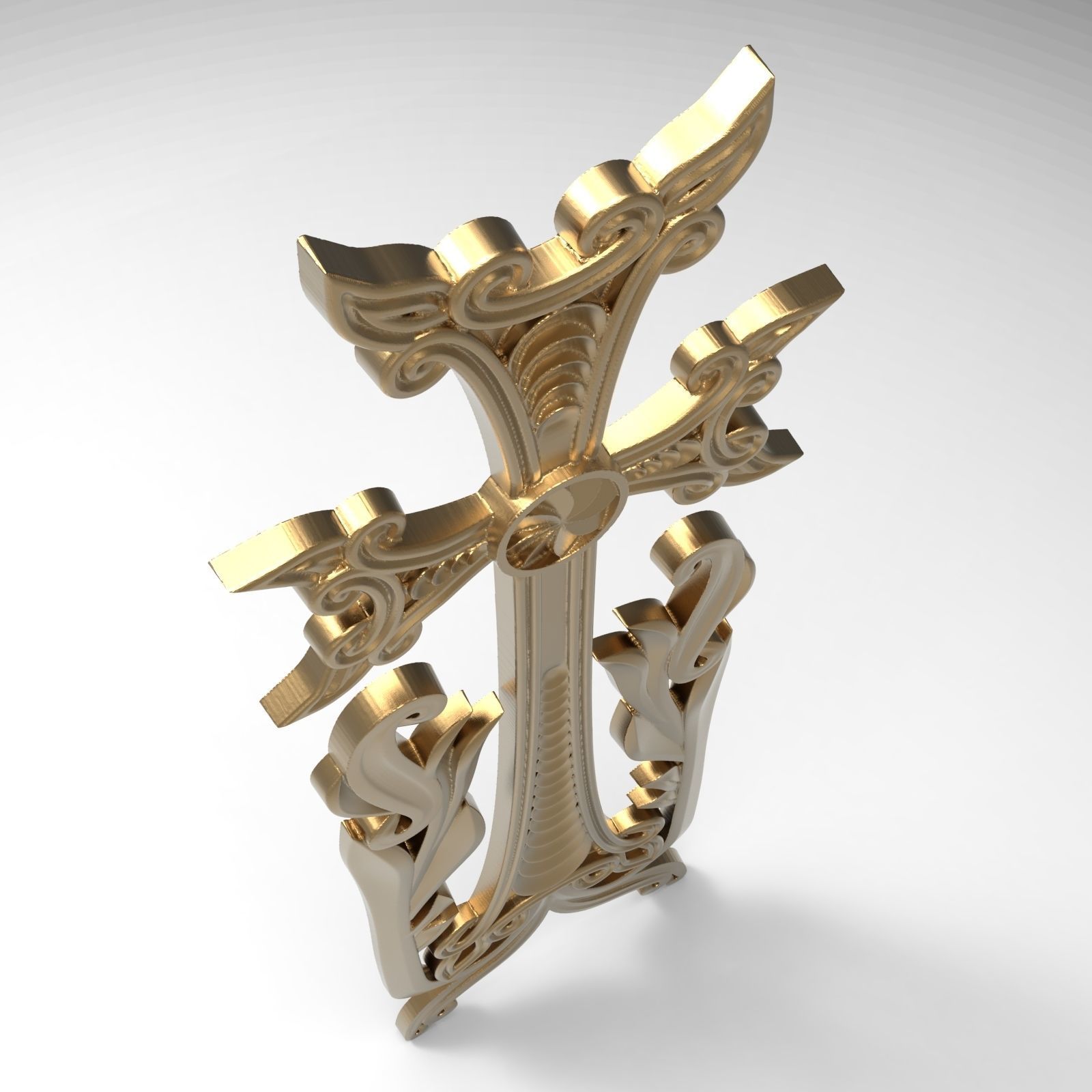 The cross of Armenian  3D print model_6