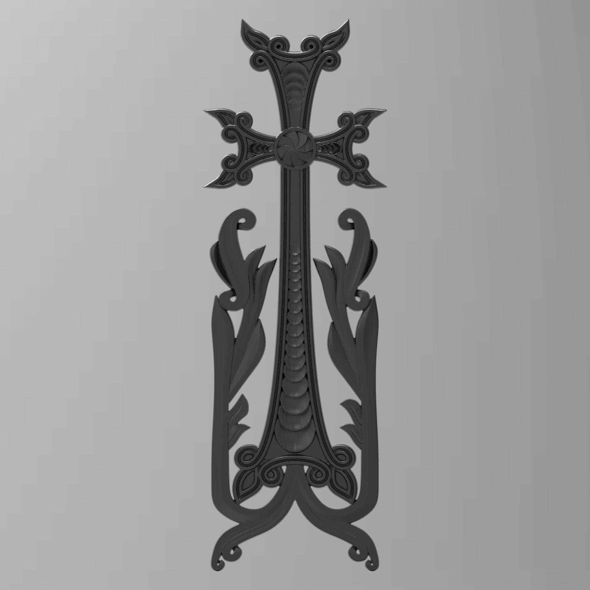 The cross of Armenian  3D print model_9