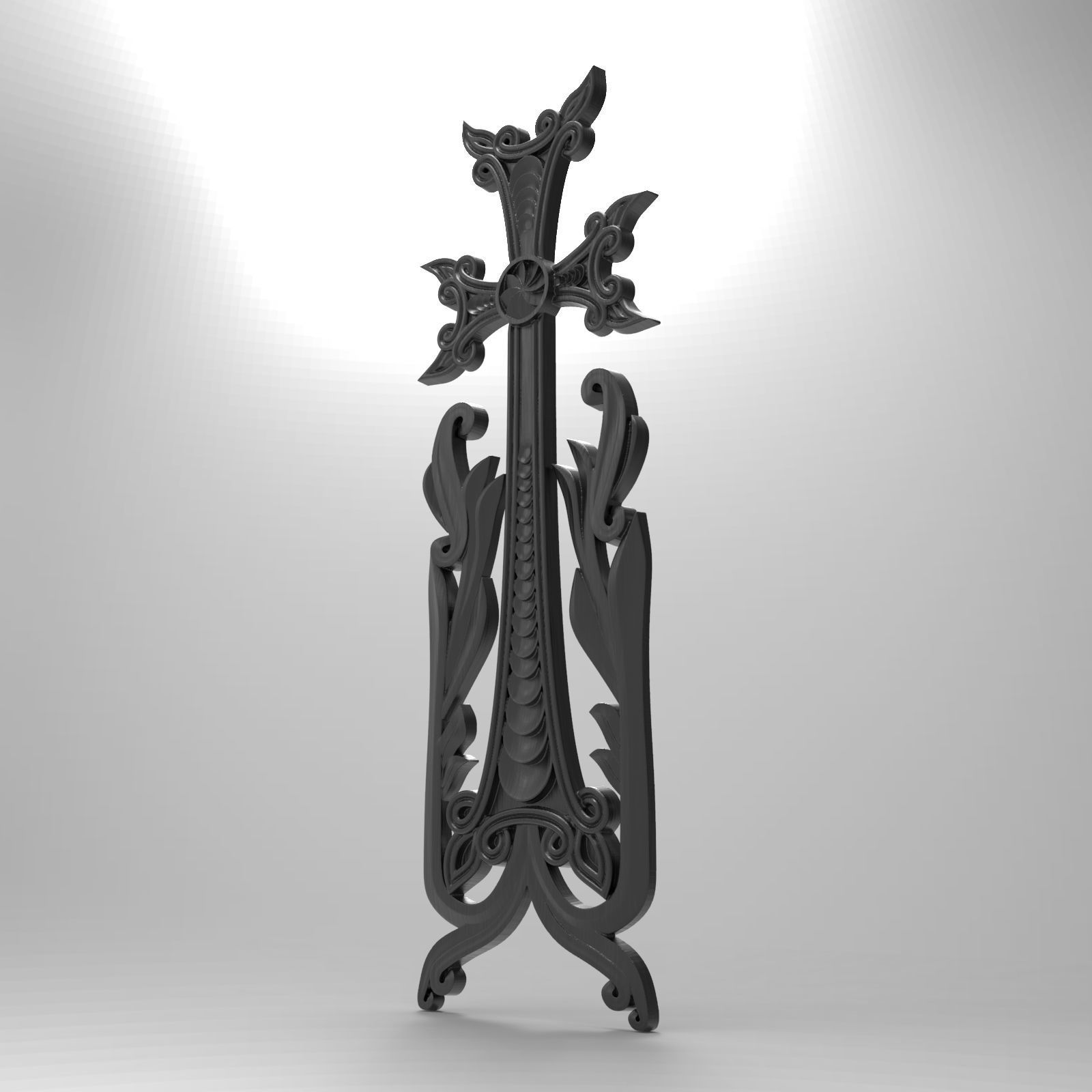 The cross of Armenian  3D print model_7