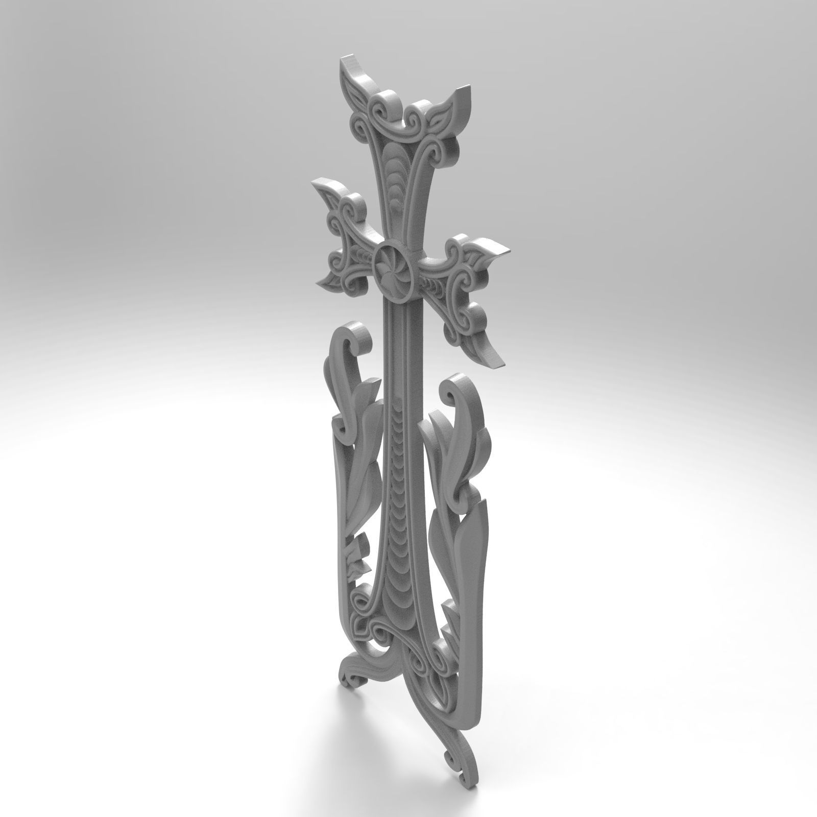 The cross of Armenian  3D print model_3
