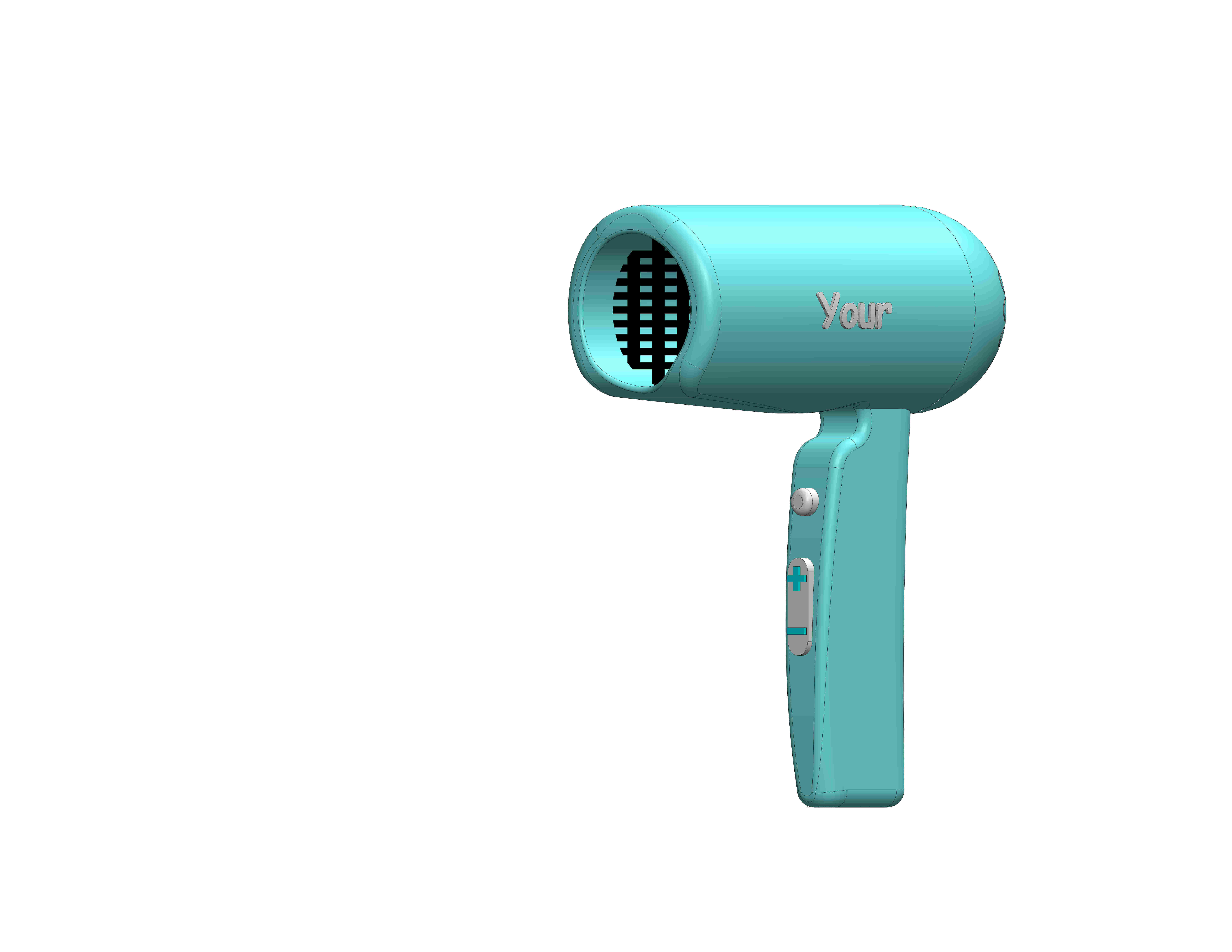 Hair Dryer 3D print model_2