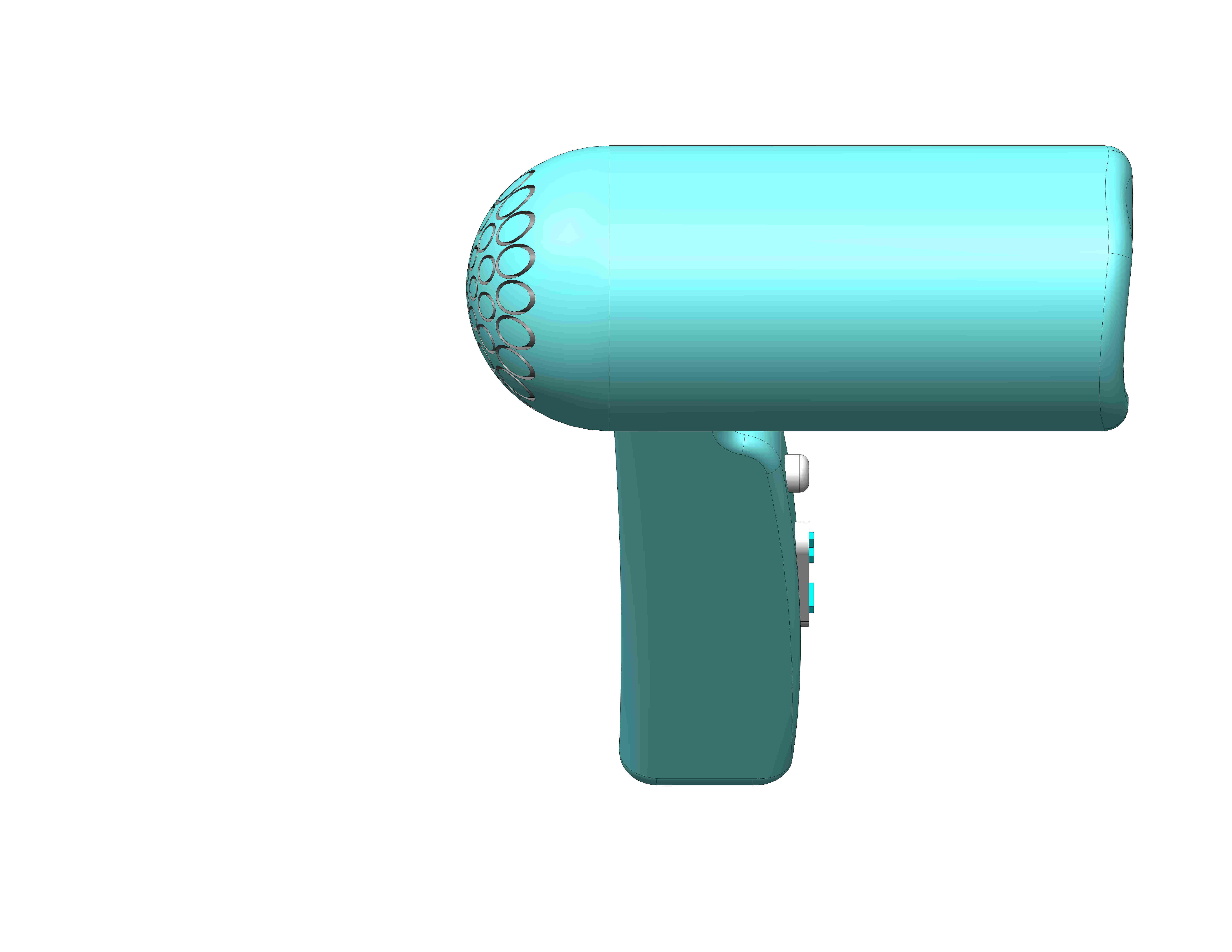 Hair Dryer 3D print model_3