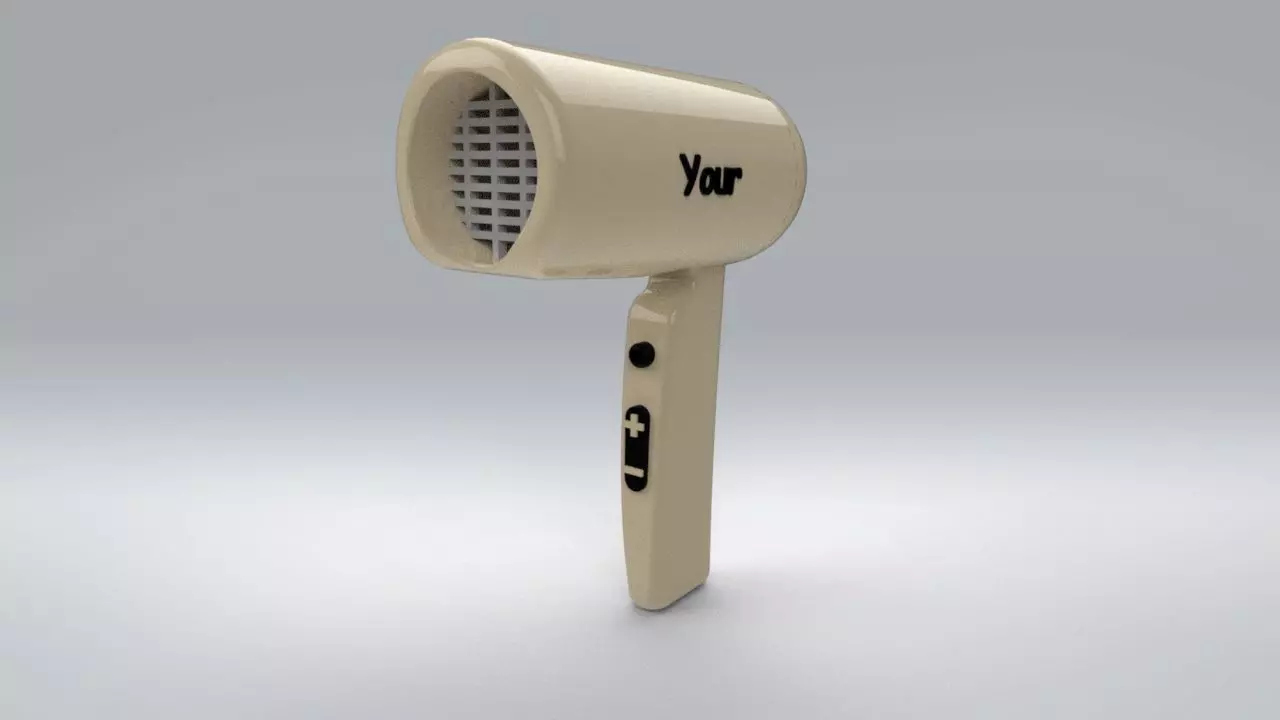 Hair Dryer 3D print model_0