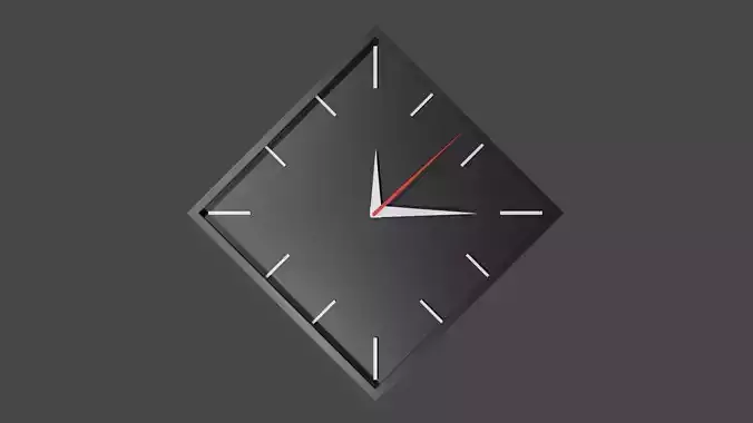 Minimalistic Romb Clock