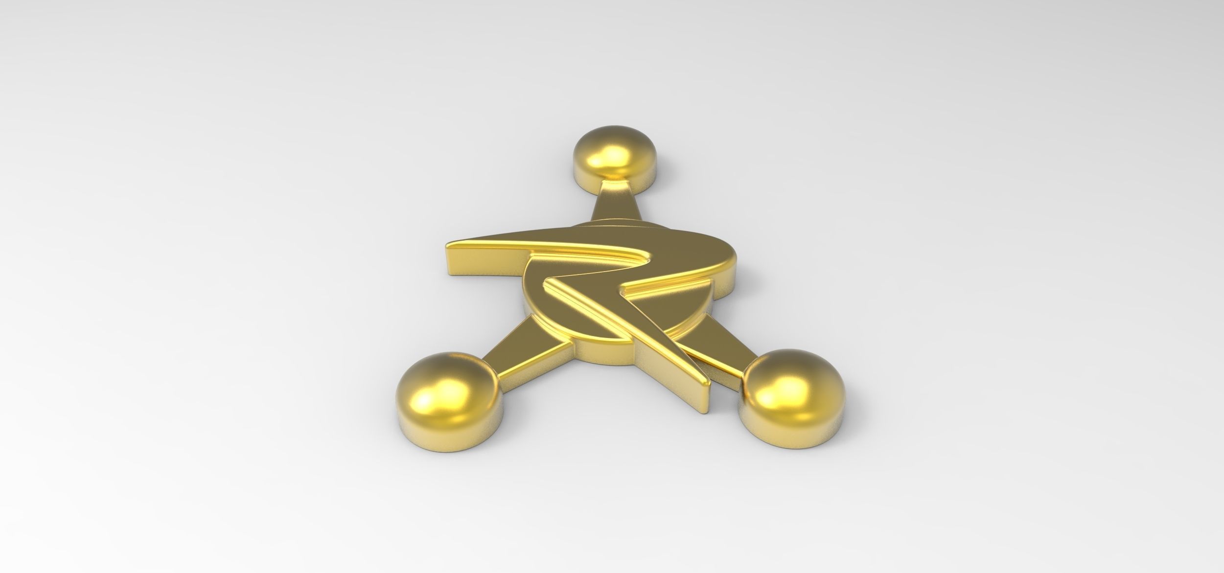 Council of Ricks badge 3D print model_3