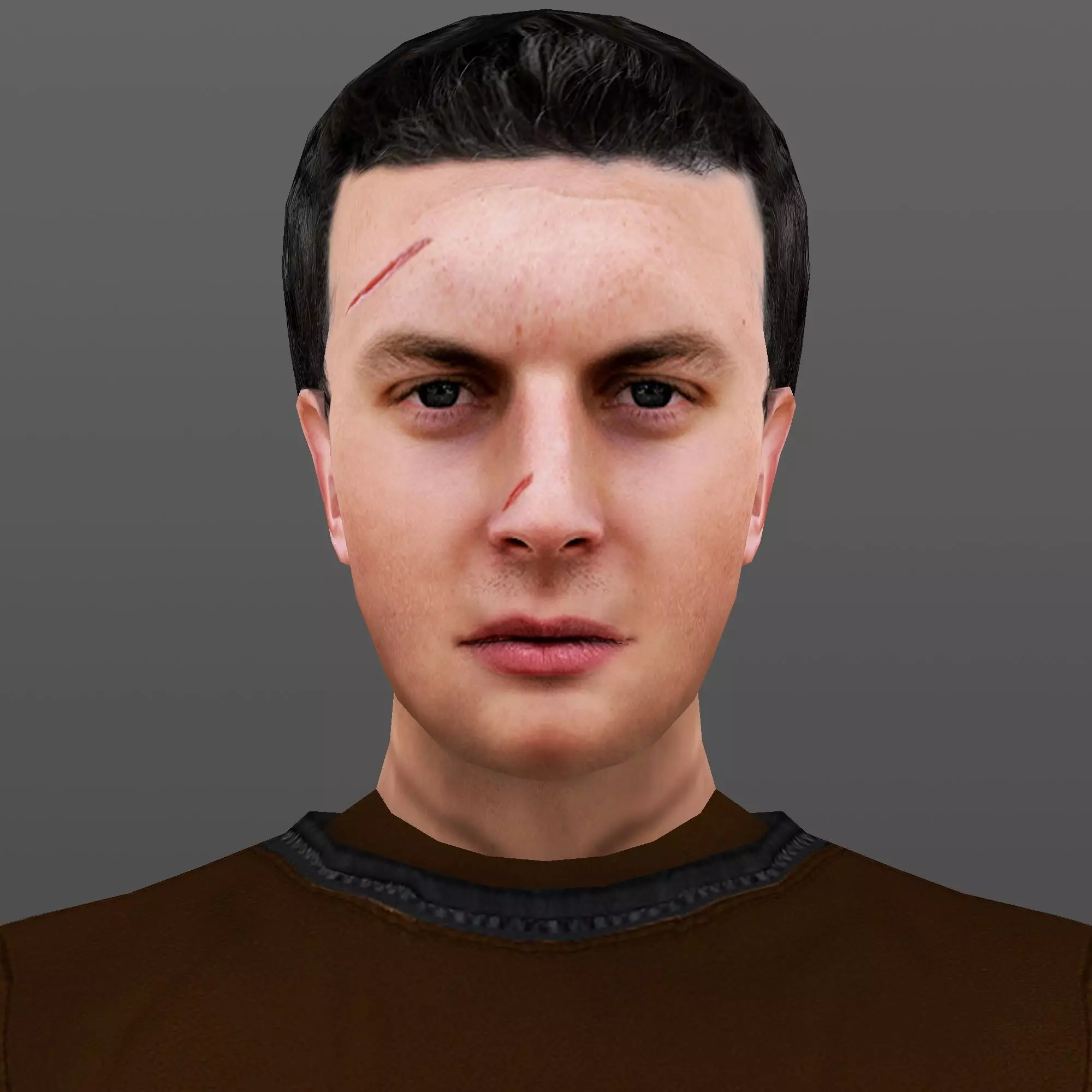 MAN 35 - WITH 250 ANIMATIONS Low-poly 3D model