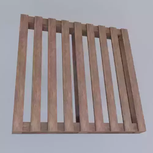 Wooden Pallet - Game Ready - Low Poly PBR 3D Model 