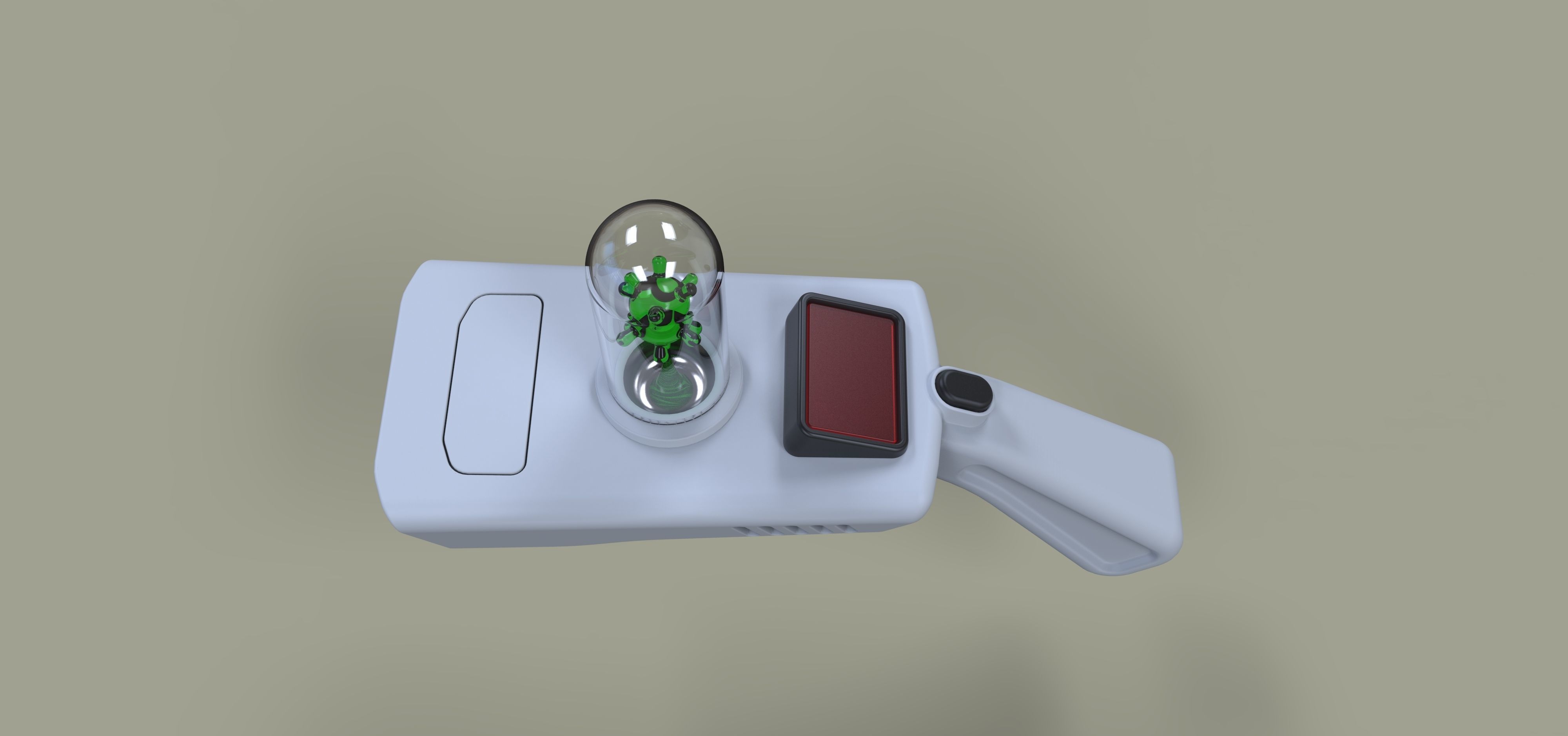 Concept of Portal gun from Rick and Morty 3D model_8