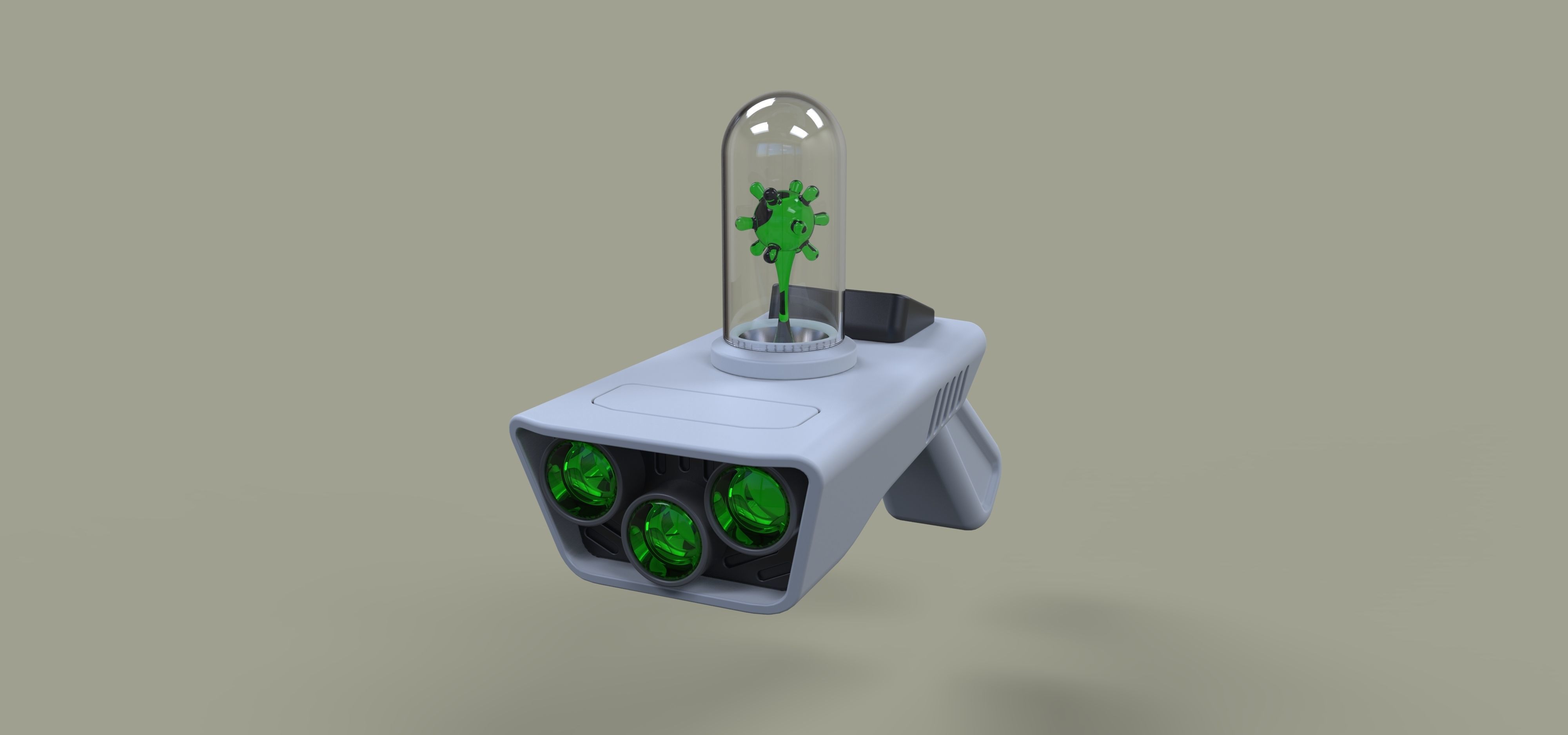 Concept of Portal gun from Rick and Morty 3D model_2
