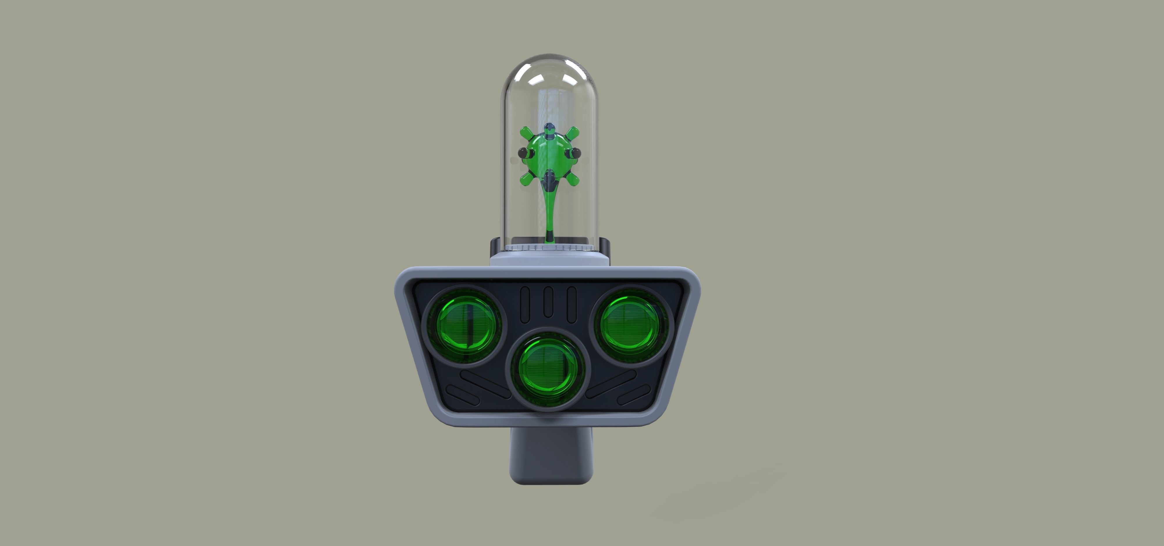 Concept of Portal gun from Rick and Morty 3D model_5
