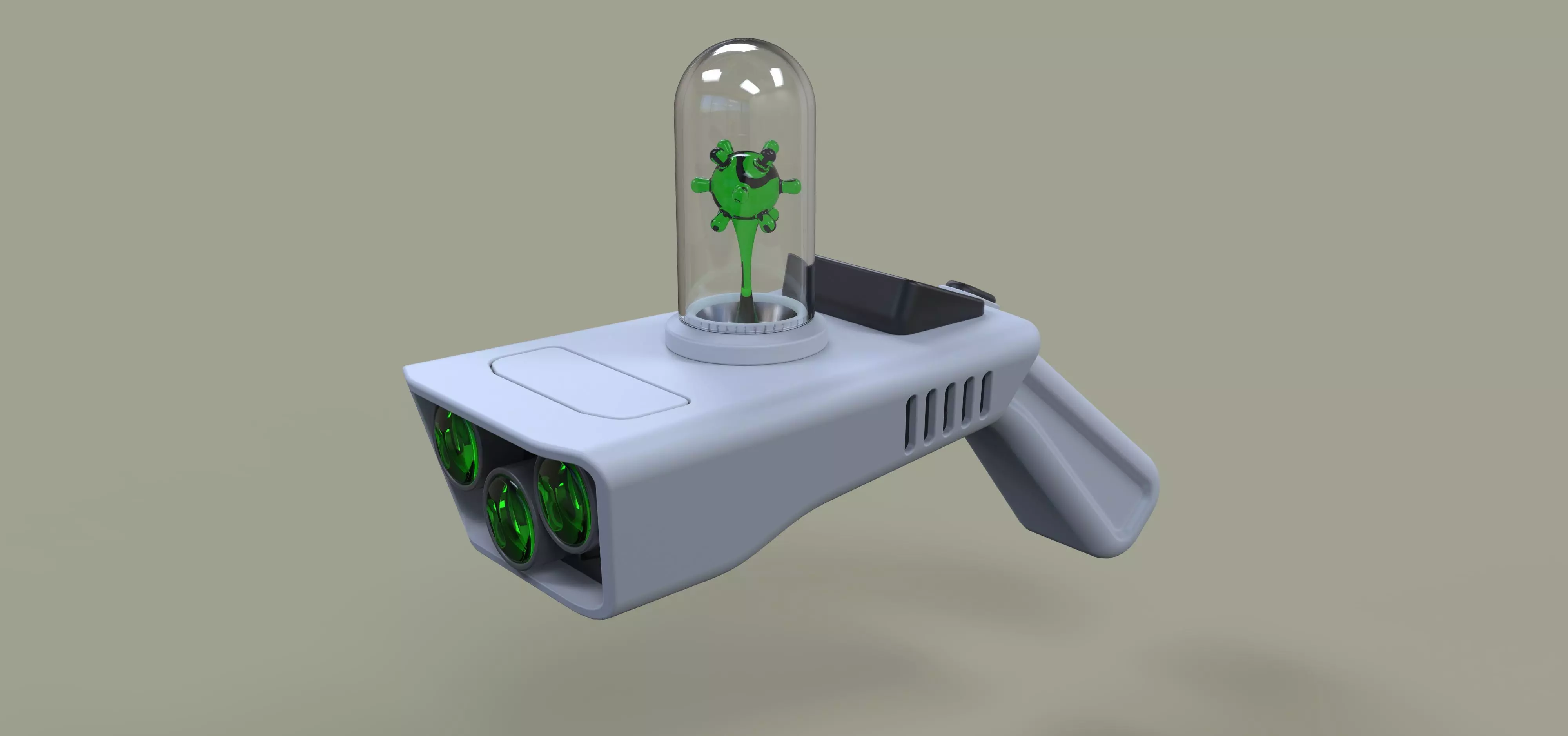 Concept of Portal gun from Rick and Morty 3D model_0