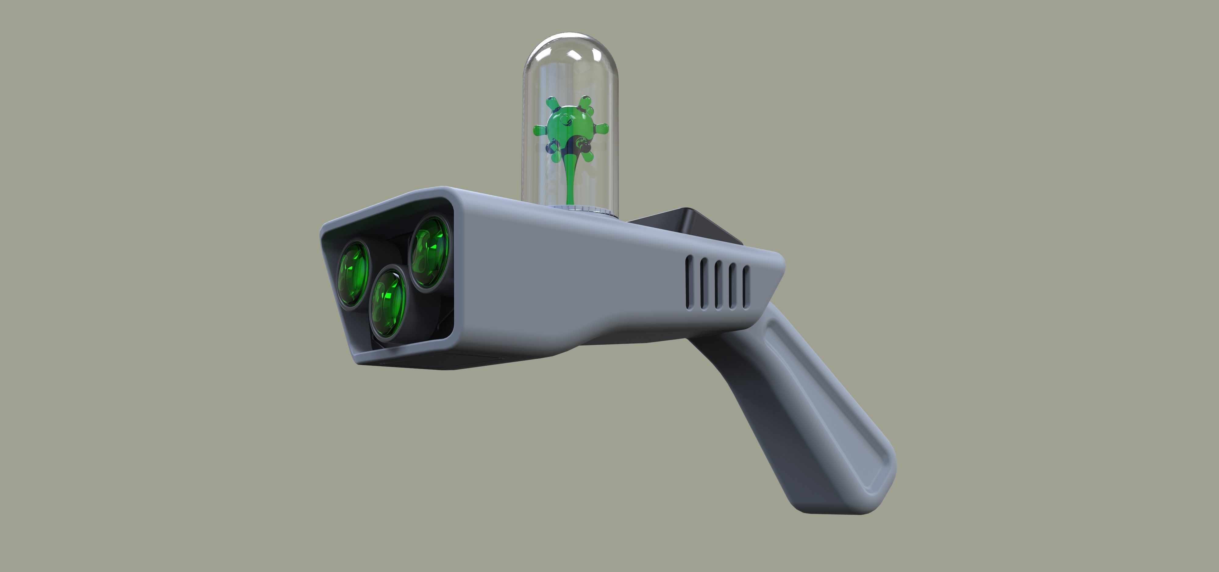 Concept of Portal gun from Rick and Morty 3D model_1